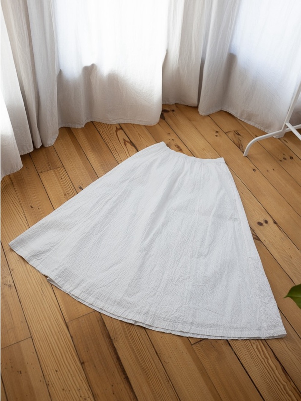a new day White A-Line Midi Skirt
